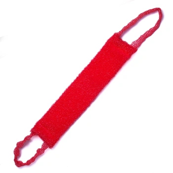 Мочалка однотонная махровая массажная с поролоном ( 42х10см )