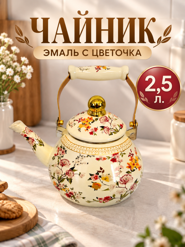 Чайник эмаль 2,5 л